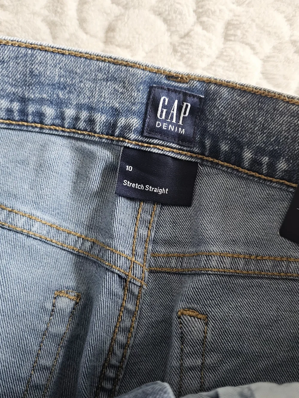 NEW Boys GAP Medium Light Blue Straight Jeans 10
